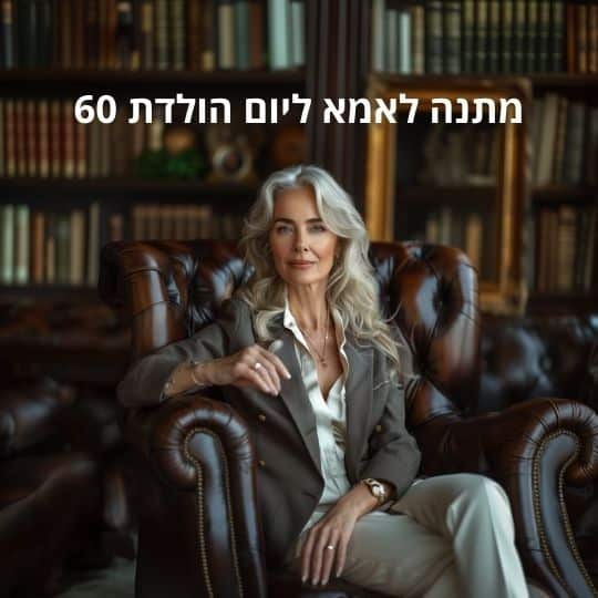 מתנה לאמא ליום הולדת 60