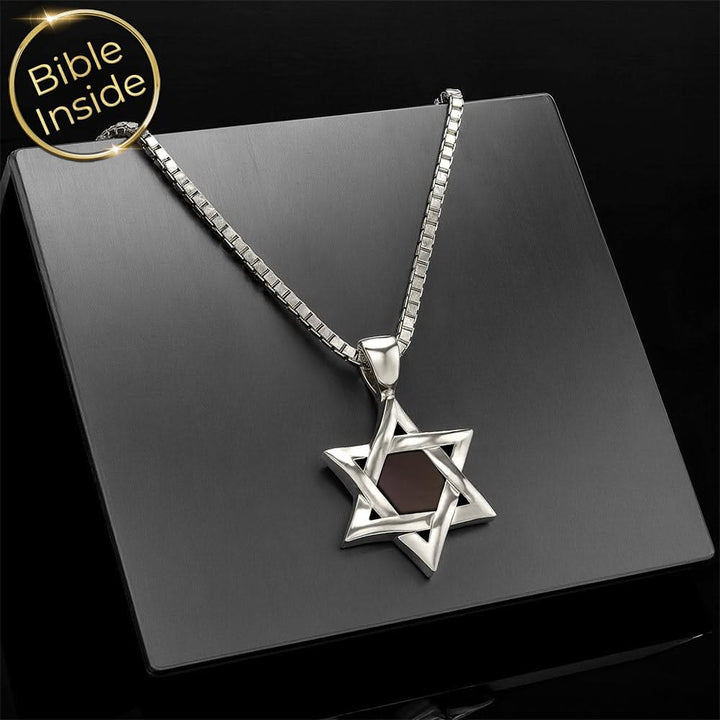 תכשיט זהב לבת מצווה - מגן דוד קטן עם ננו תנך - ננו תכשיטים
