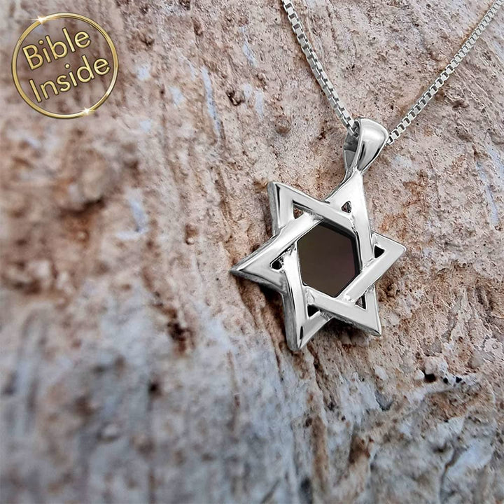 ננו תנך: מגן דוד זהב לבן - My Nano