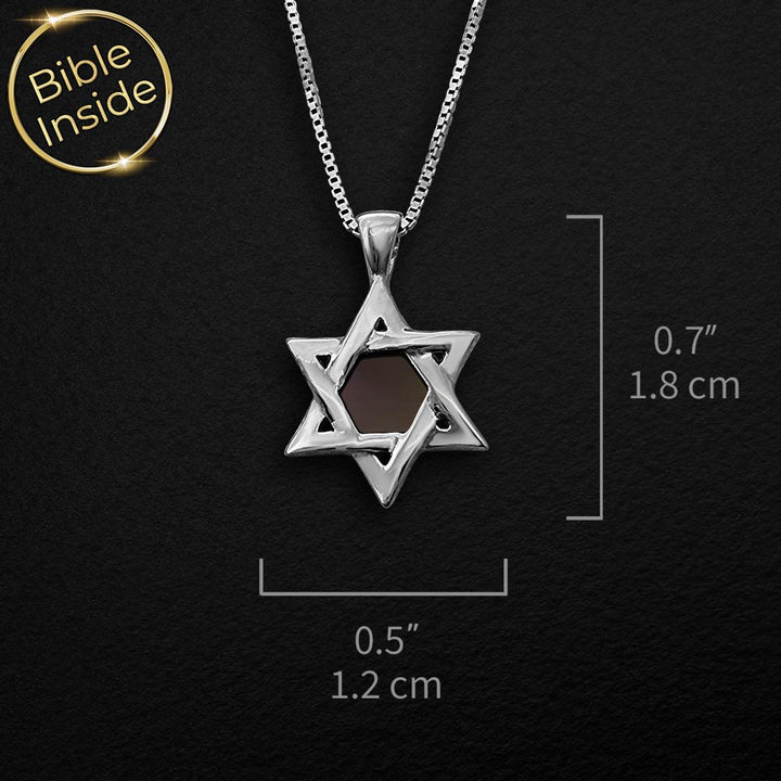 מתנה מיוחדת לחיילת - מגן דוד עם משמעות וכל התנ"ך בפנים