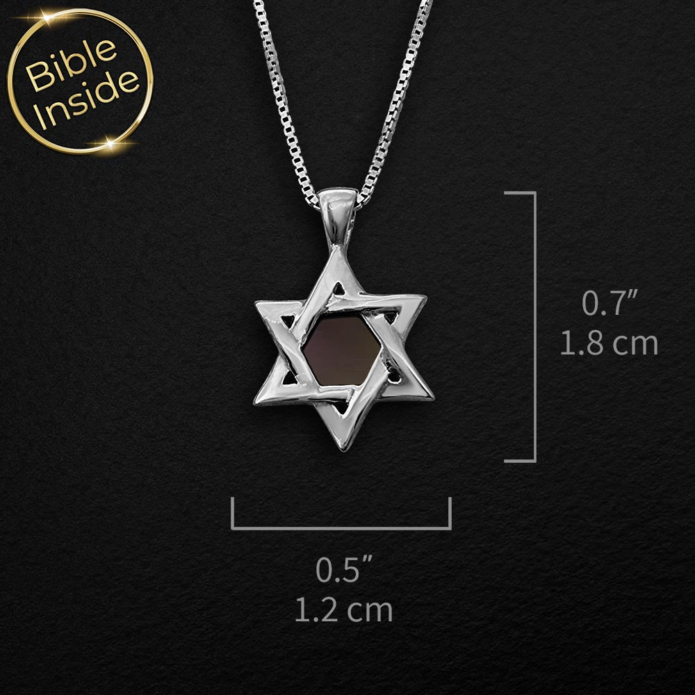 מתנה מיוחדת לחיילת - מגן דוד עם משמעות וכל התנ"ך בפנים