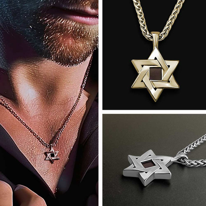 תליון מגן דוד עם כל 24 סיפרי התנ"ך | ננו תכשיטים