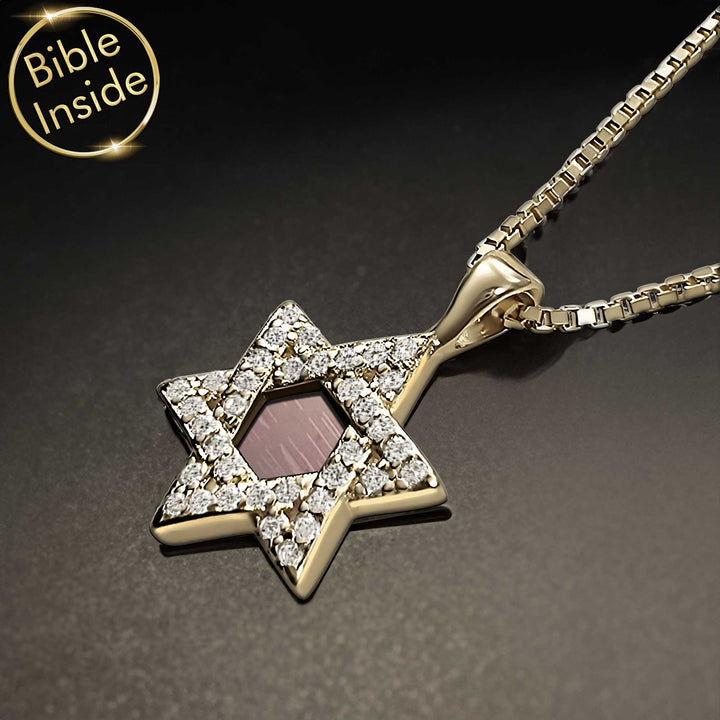 שרשרת תנך מיוחדת לנשים עם כל 24 סיפרי התנ"ך | ננו תכשיטים