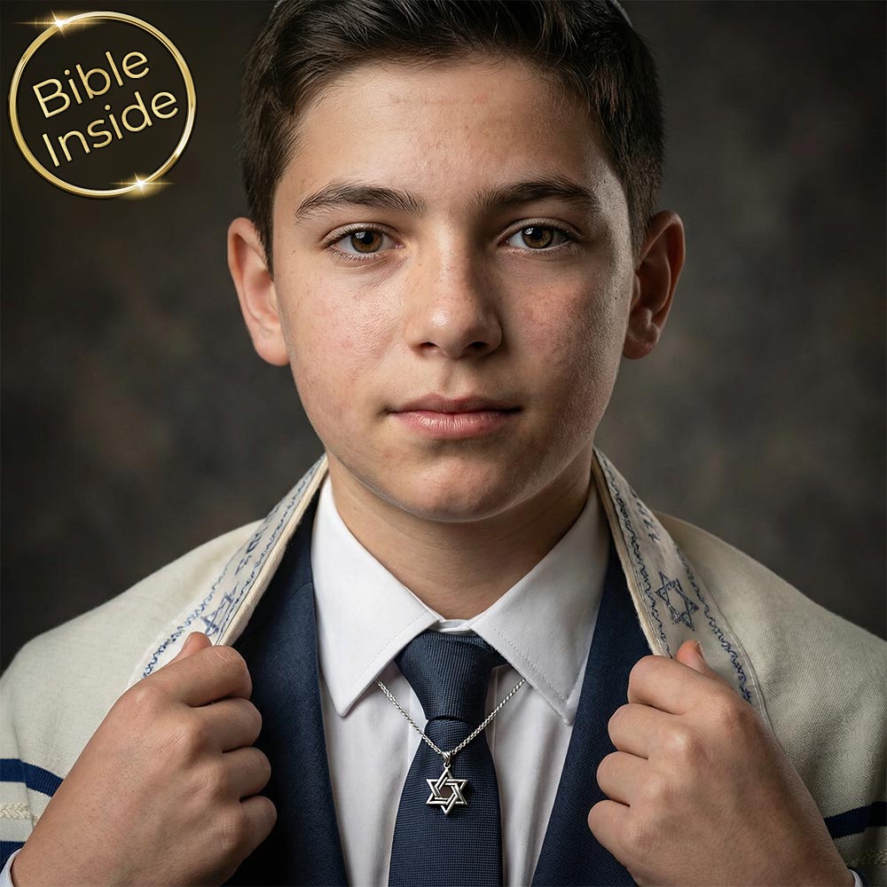 בר מצווה רעיון מקורי - תליון מגן דוד עם טכנולוגיה מתקדמת.