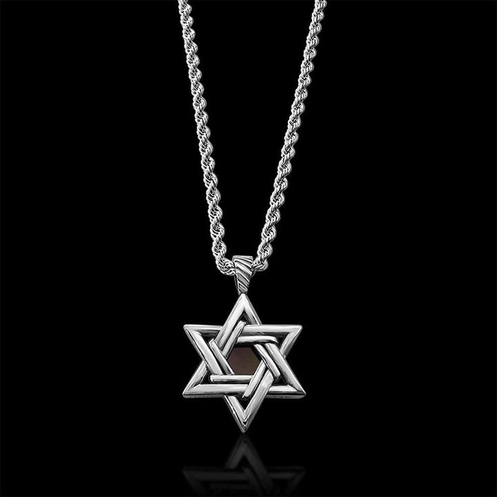 תליון עם מגן דוד וננו תנ"ך – תכשיט יהודי מעוצב
