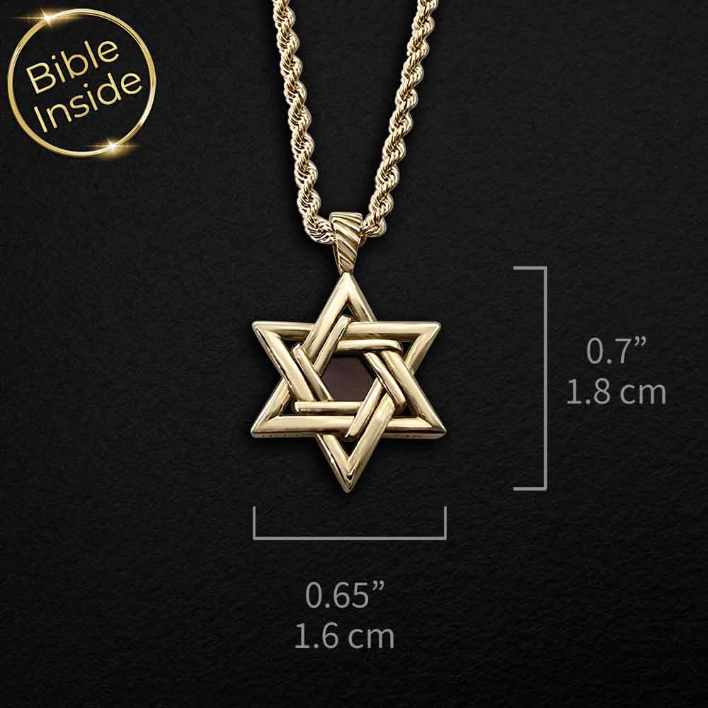 תכשיטים לבר מצווה מזהב – שרשראות עם תליון מגן דוד ליום יום.