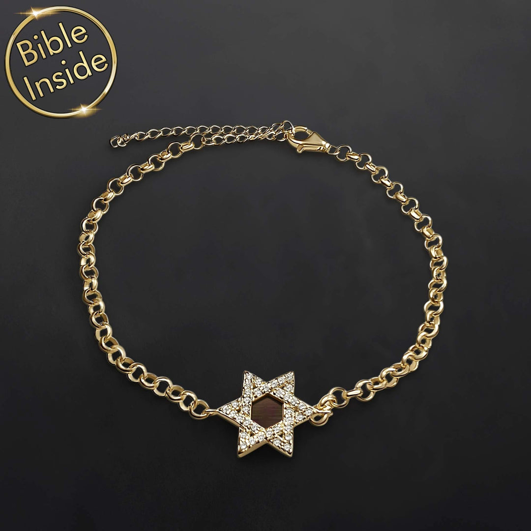 צמידים עם ספר תורה עם כל 24 סיפרי התנ"ך | ננו תכשיטים