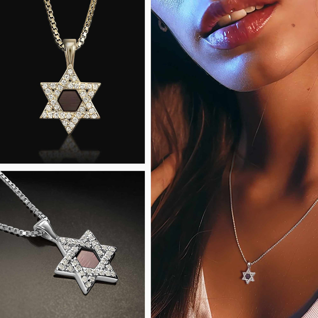 מגן דוד עם כל 24 סיפרי התנ