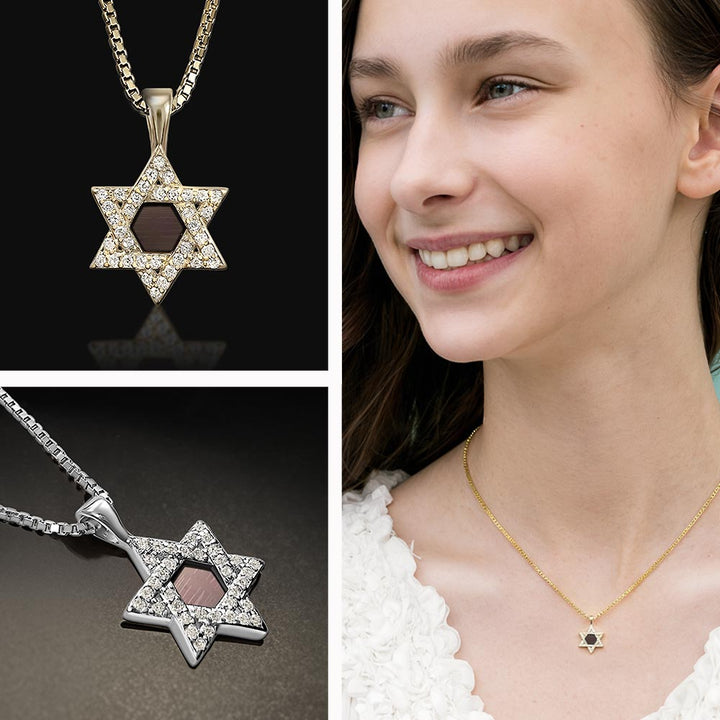מתנה לבת מצווה מההורים עם משמעות – שרשרת מגן דוד נוצצת ושבב תנך שלם