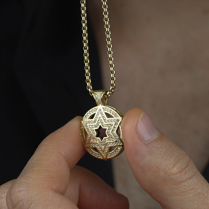 ננו תכשיטים - שרשראות עם תנ"ך לגברים, מגן דוד
