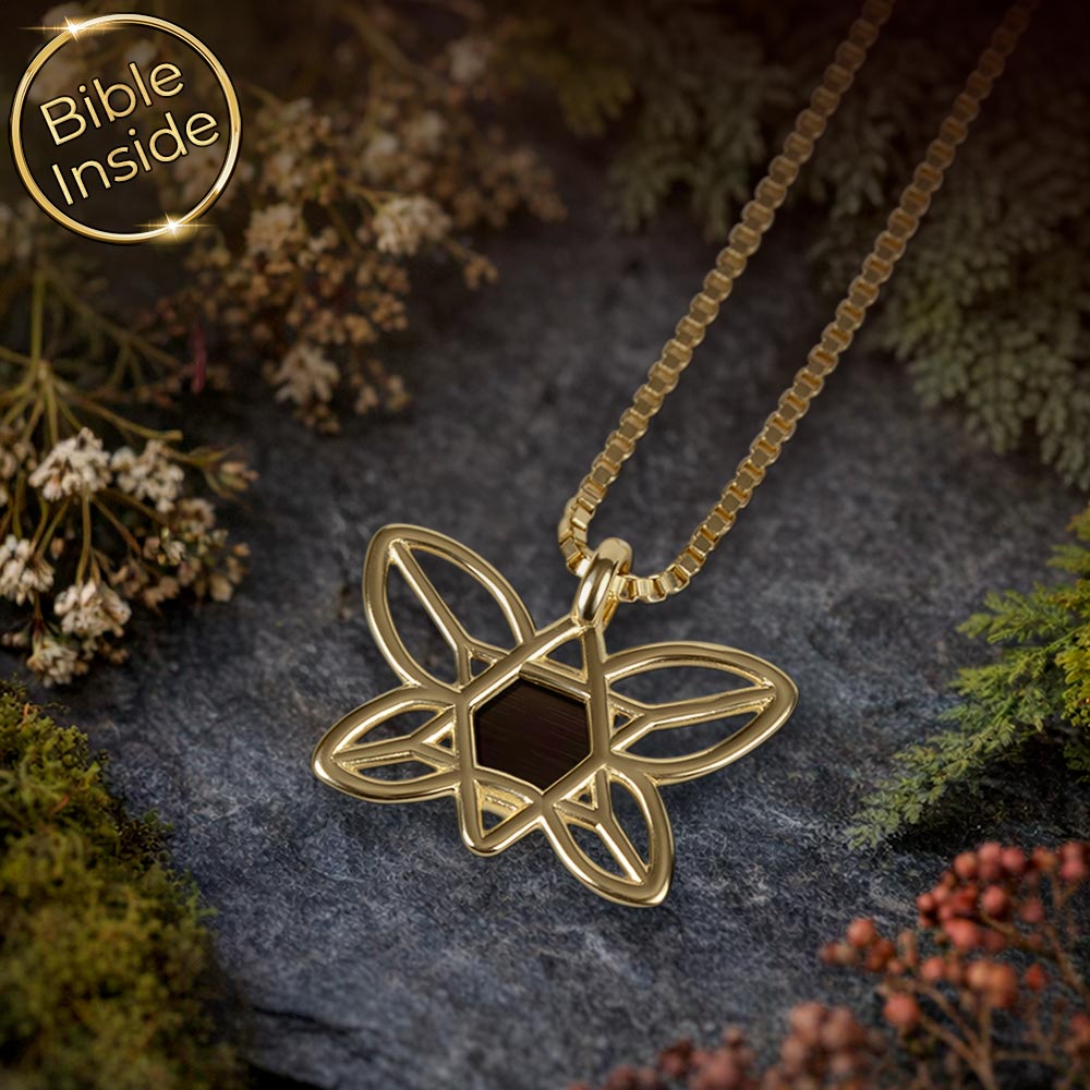 תכשיט זהב לבת מצווה מגן דוד בעיצוב פרפר