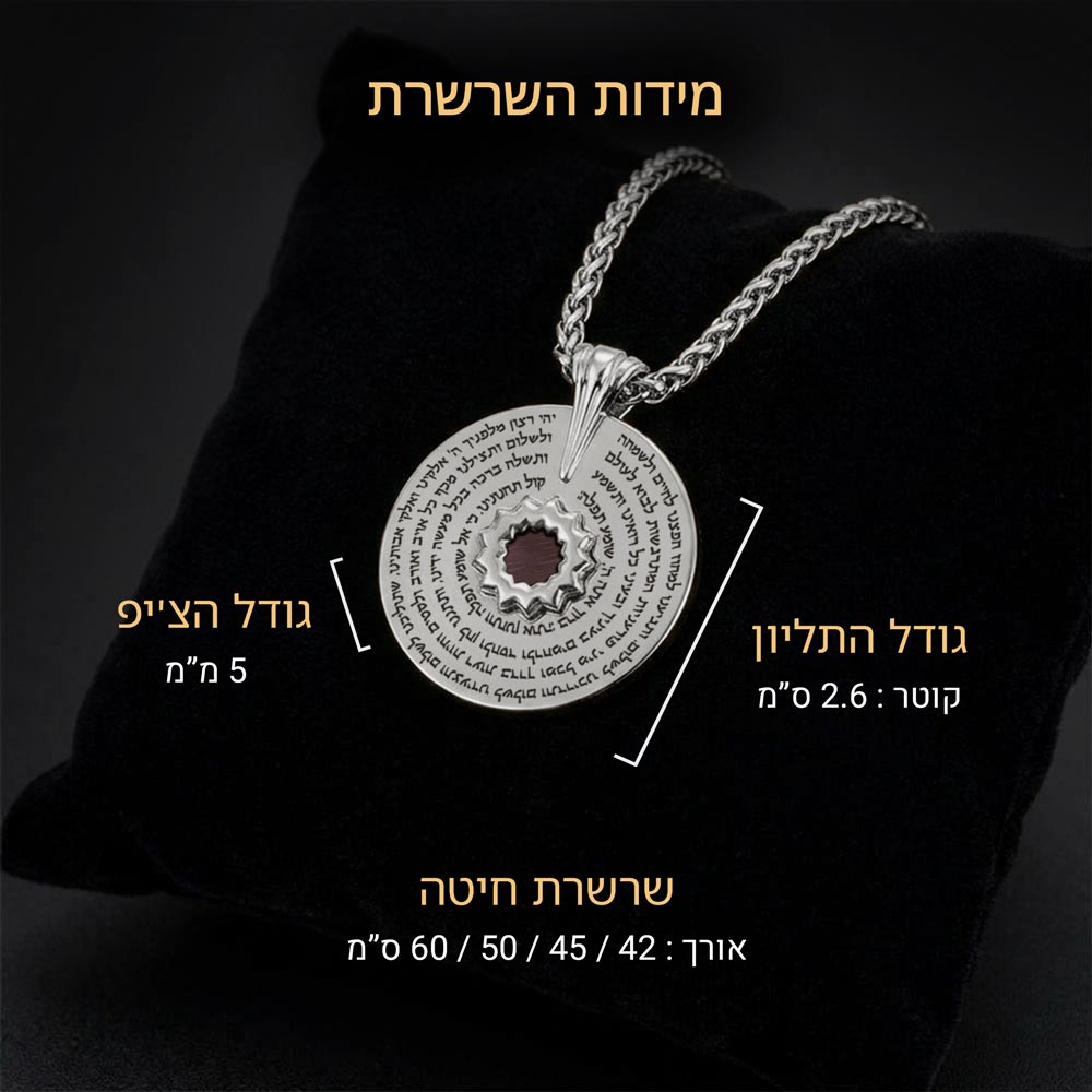 שרשרת יוקרתית עם ננו תנ"ך, אידיאלית כמתנה לחייל קרבי