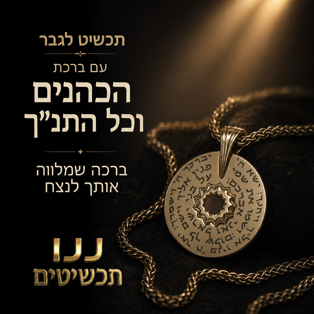 ננו תכשיטים - שרשרת לגבר שבה אהבה, ברכה והתנ״ך נפגשים