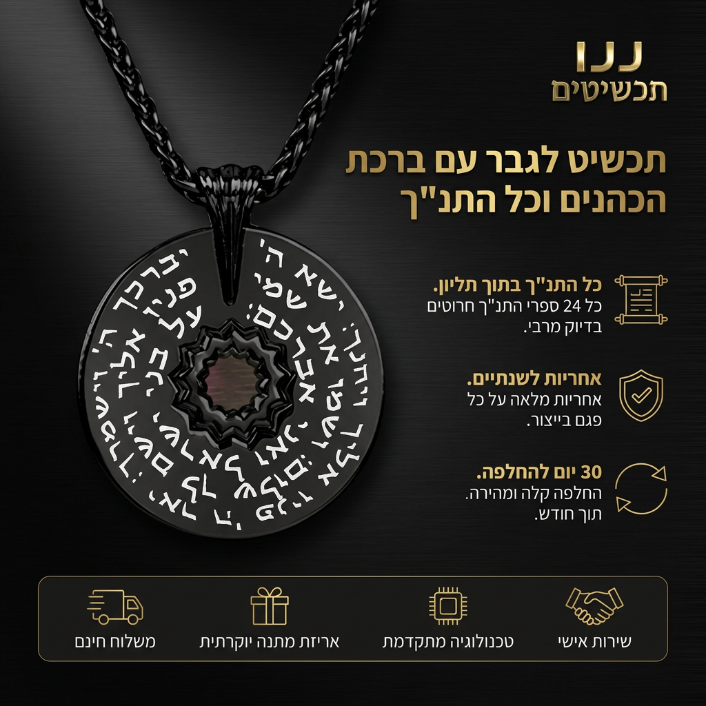 רעיון למתנה עם ברכת הכהנים השלמה ושבב עם כל ספרי התנ"ך