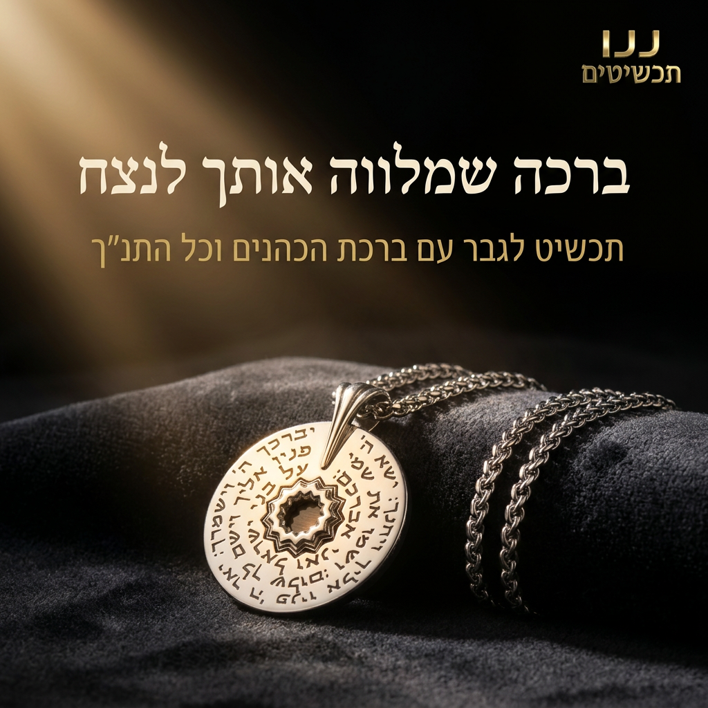 מתנות מיוחדות לגברים עם ננו תנ"ך בתליון ברכת הכהנים