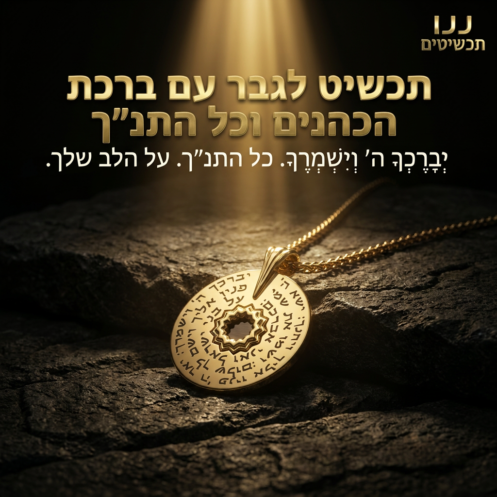 תכשיטים מיוחדים לגברים עם ברכת הכהנים שעברה בין דורות