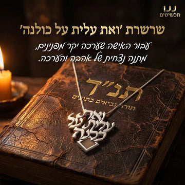 מתנה ליום הולדת עם שרשרת עדינה וננו תנ״ך במשלוח מהיר