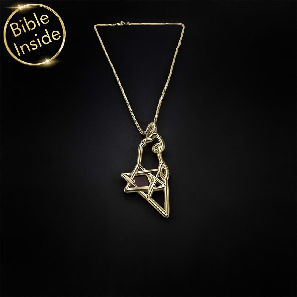 שרשראות של מגן דוד עם כל 24 סיפרי התנ"ך | ננו תכשיטים