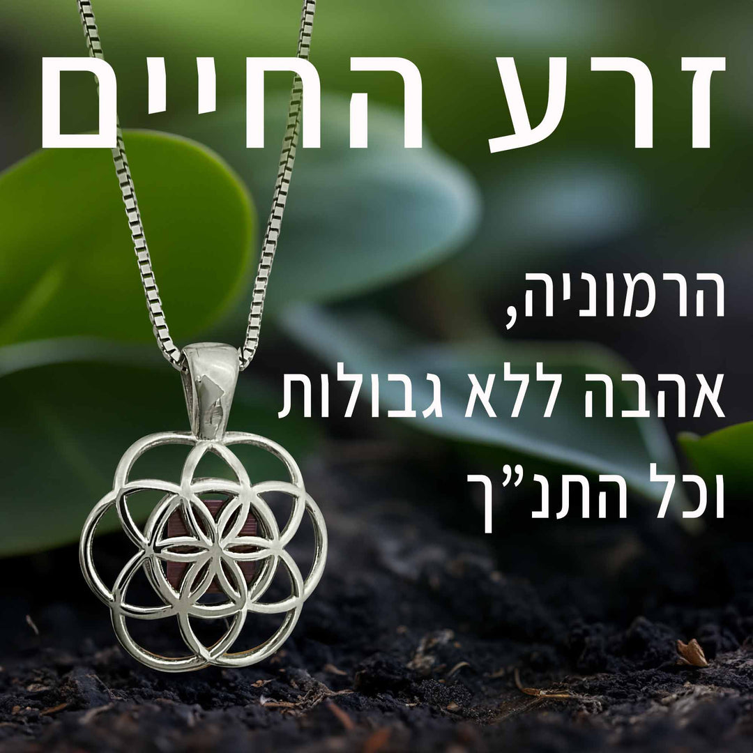 תכשיט עם תנך אונליין: שרשרת זרע החיים עם ננו תנ"ך - ננו תכשיטים