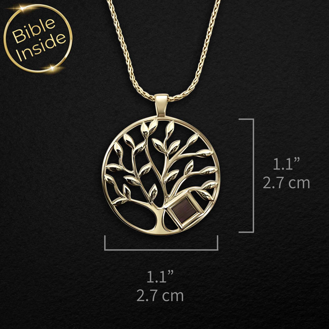 שרשראות עם ננו תנך בפנים | עץ החיים עם כל התנ"ך | מיי ננו תכשיטים