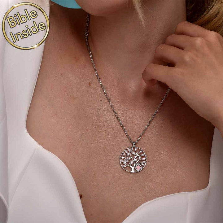 שרשראות לנשים עם תנך כסף עם כל 24 סיפרי התנ"ך | ננו תכשיטים