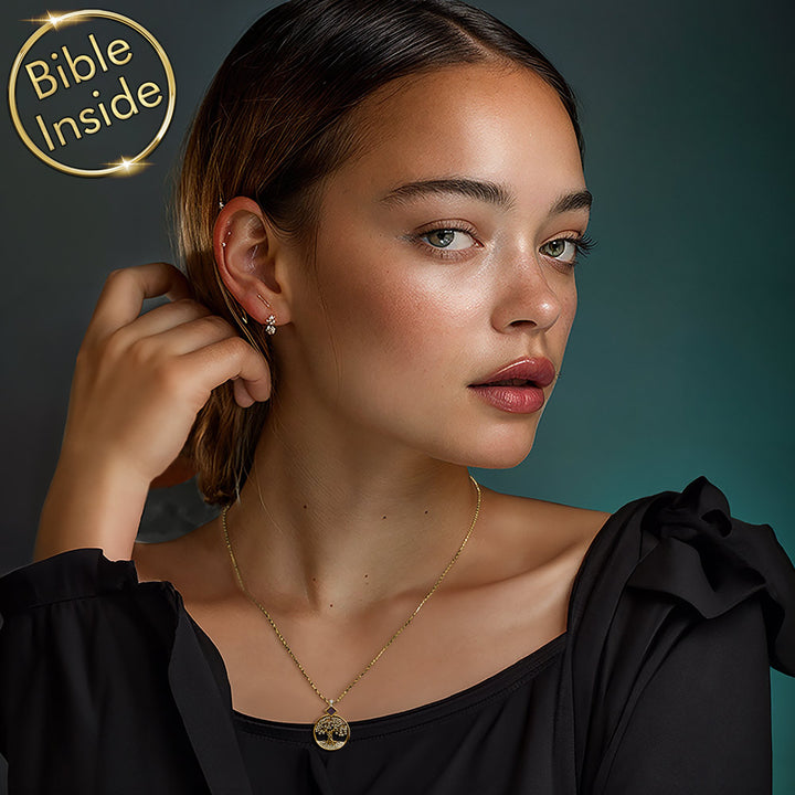 תכשיטים לאישה אחרי לידה | תליון עץ החיים עם כל התנ"ך 