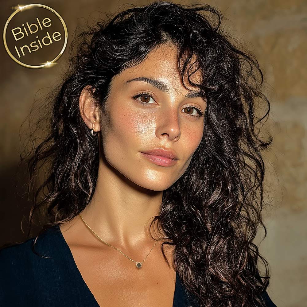 שרשרת תנך עם תליון תלתן לנשים – מתנה יהודית ייחודית