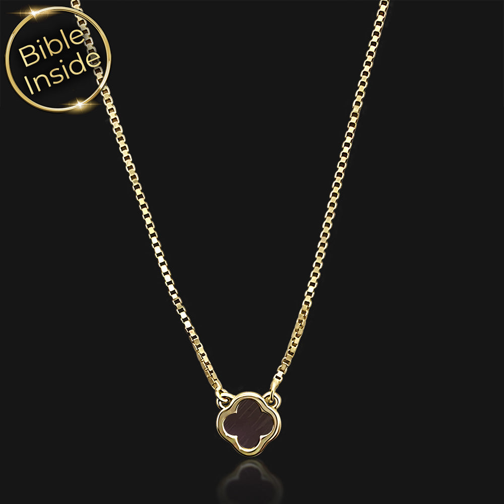 שרשראות לבת מצווה בעיצוב תלתן עם שבב היי-טק מבית שלמא