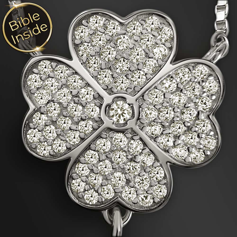 מתנה יוקרתית לפסח – שבב ננו תנ"ך בתליון תלתן נוצץ