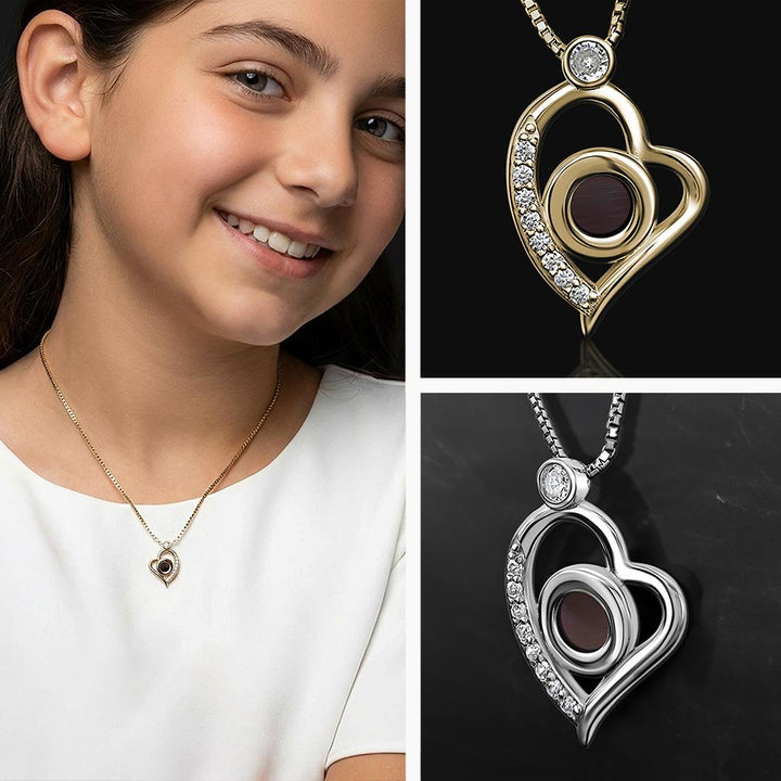 שרשרת לבת מצווה זהב עם ננו תנ"ך, מתנה מיוחדת מבית שלמא