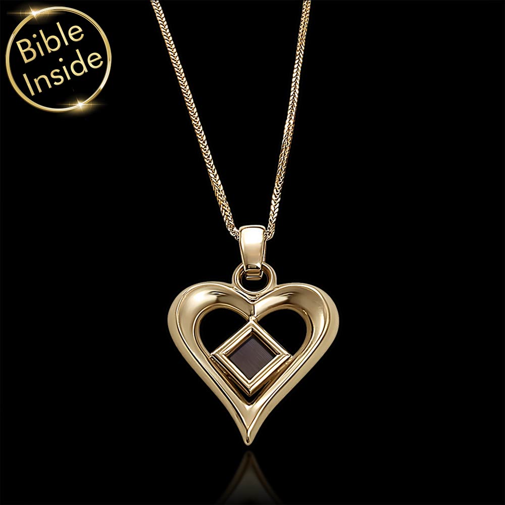 מתנה מיוחדת לפסח – שרשרת לב עם שבב ננו תנ"ך משובץ בפנים