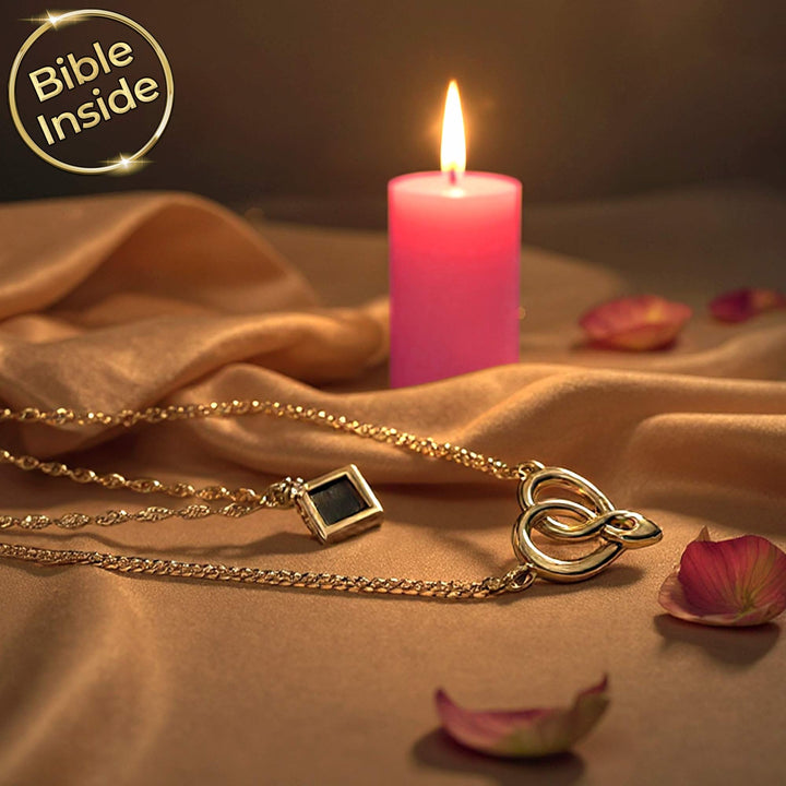 שרשראות זהב לנשים עם התנך | 24 סיפרי התנ"ך בחריטה | ננו תכשיטים