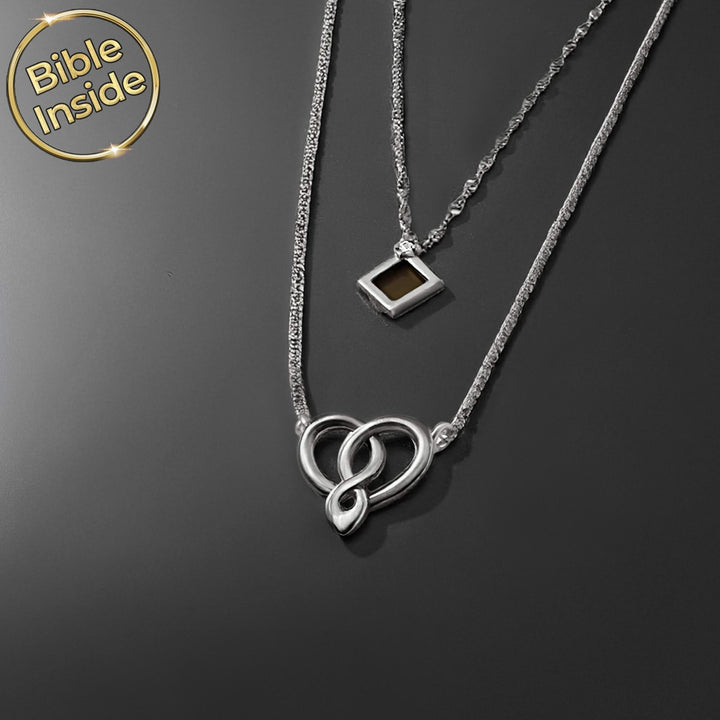 שרשרת לנשים עם ננו תנך | 24 סיפרי התנ"ך בחריטה | ננו תכשיטים