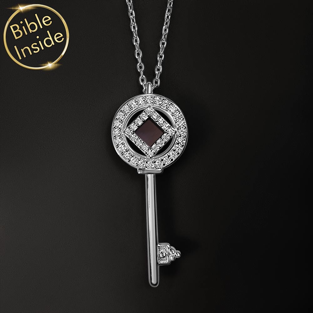 תכשיט כסף מיוחד עם תנך בשרשרת מפתח