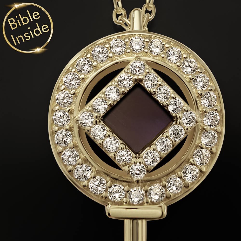 תכשיט עם תנך מקורי בעיצוב מפתח - דגם קי