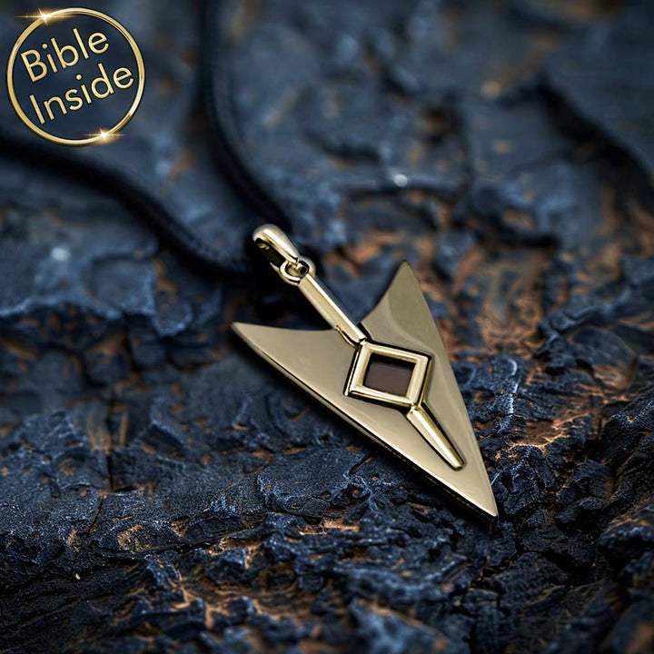 שרשרת לגבר עם תנך | תליון חץ עם כל התנ"ך