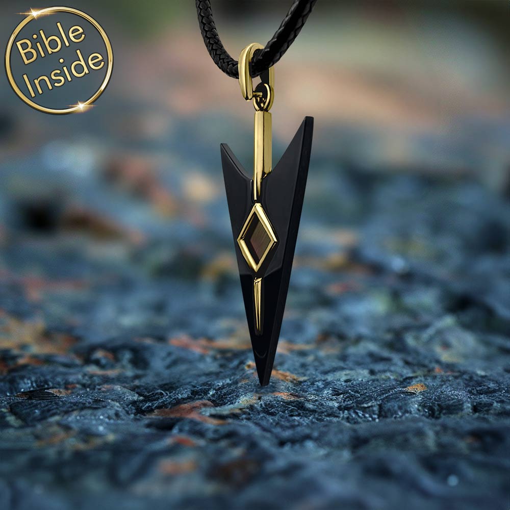 מתנות קטנות לגבר משלוח מהיר - שרשרת חץ עם כל התנך