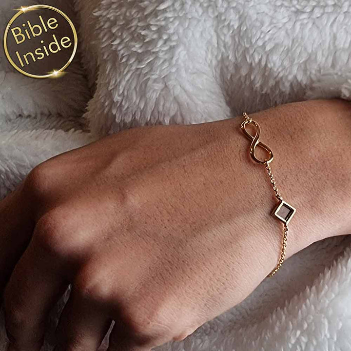 צמיד תנך אינפיניטי | 24 סיפרי התנ"ך בחריטה