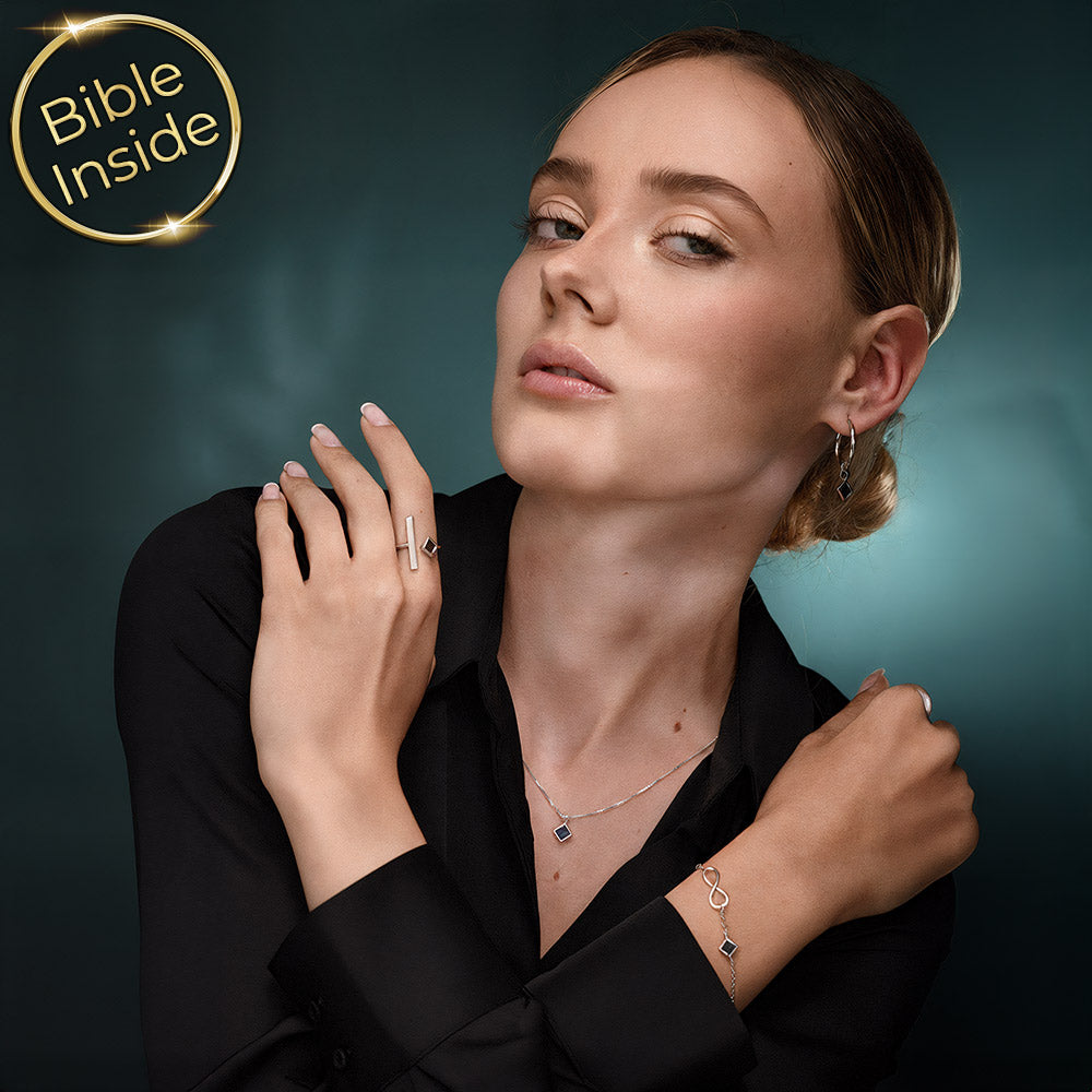 צמידי זהב לאישה עם התנך וסמל האינסוף