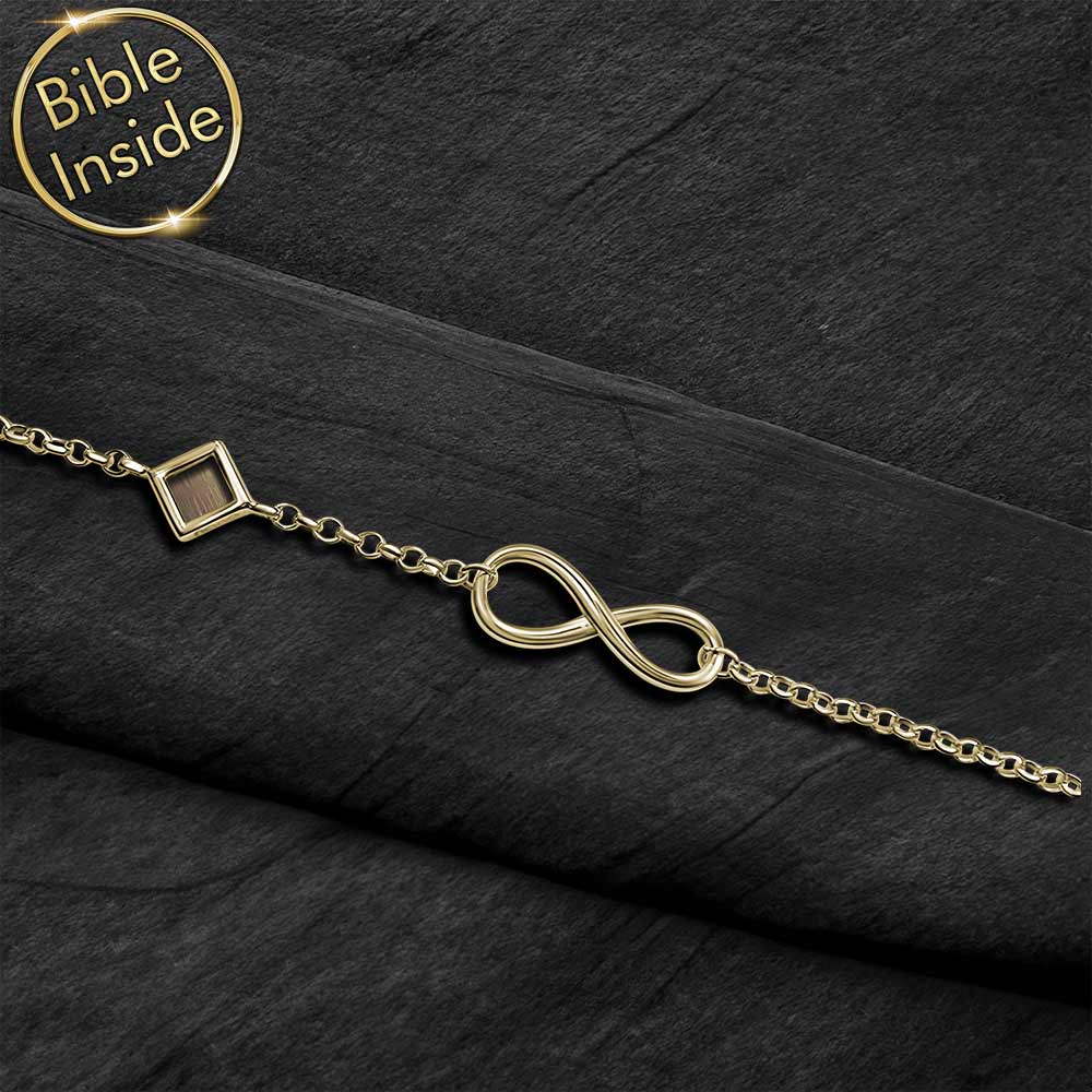 צמיד לבת מצווה לאחיינית – סמל אינסוף מינימליסטי ועדין