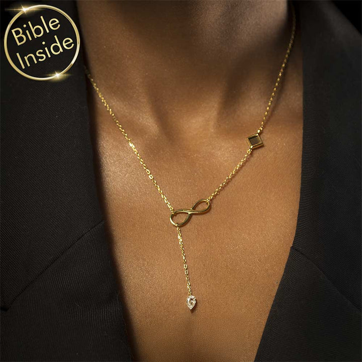 תכשיט עם תנך לאישה - שרשרת אינפינטי