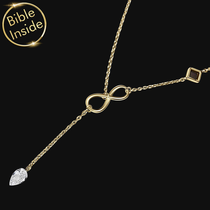 שרשרת אינפיניטי לאישה בזהב צהוב