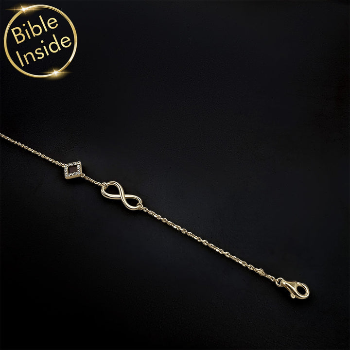 צמידי תנך לאישה עם סמל אינפיניטי - ננו תכשיטים