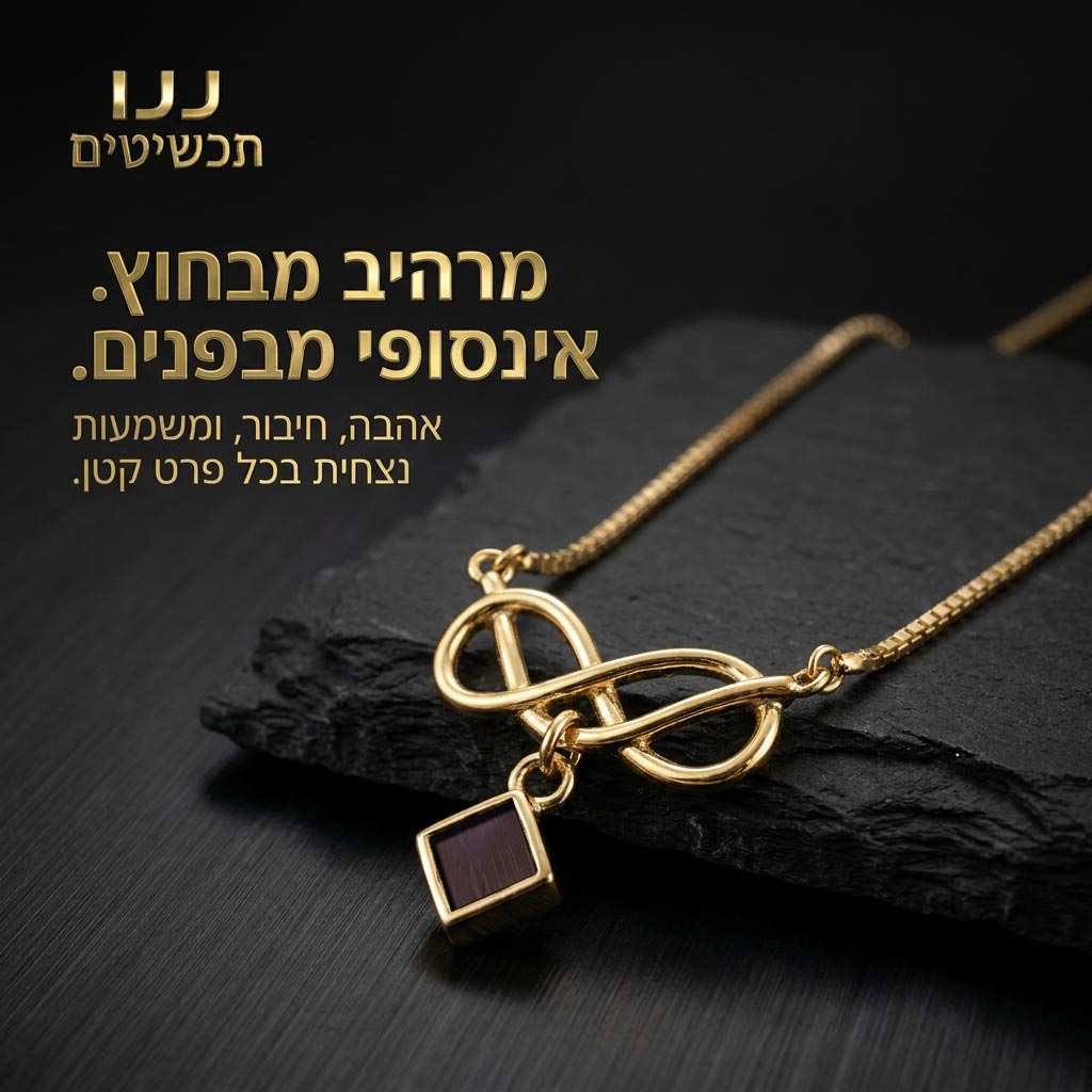 תכשיט ננו תנך לנשים מינימליסטי עם סמל אינפיניטי עדין