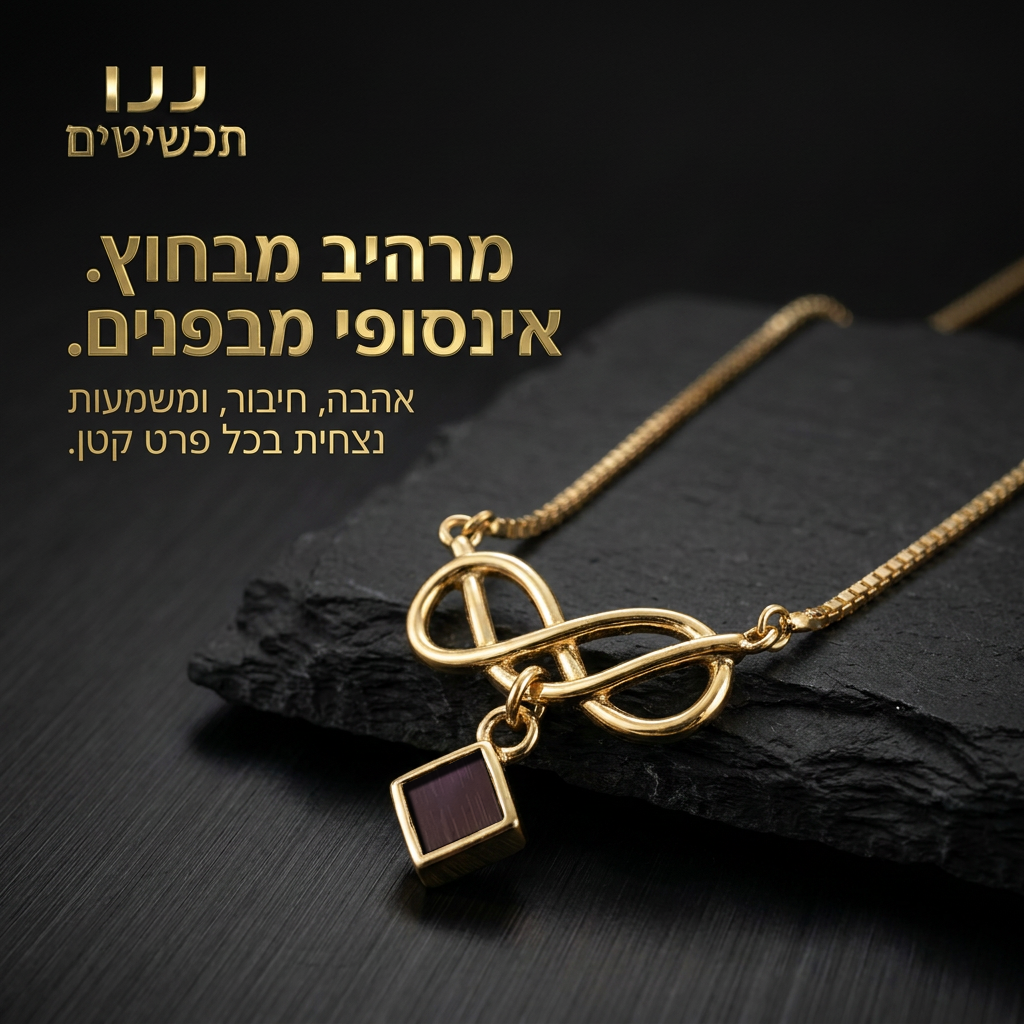 תכשיט ננו תנך לנשים מינימליסטי עם סמל אינפיניטי עדין