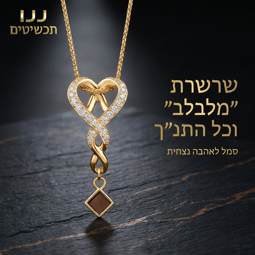 שרשרת תנך לאישה מזהב ויהלומים