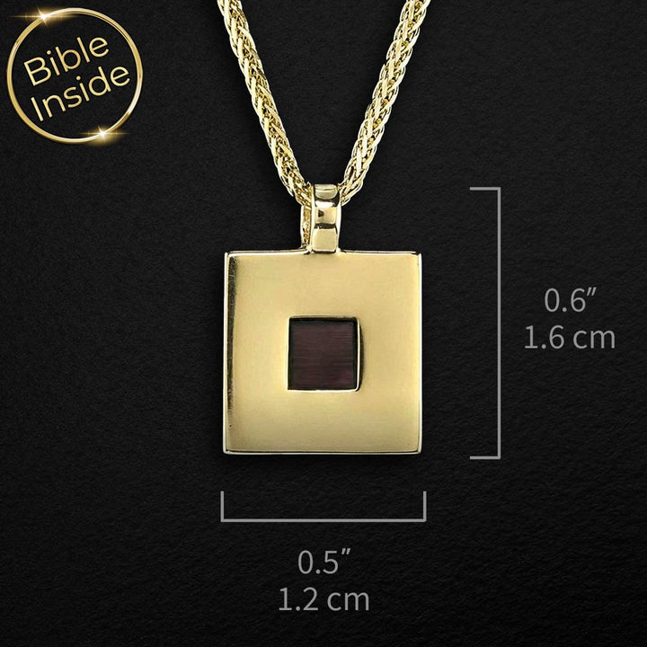 תכשיטים עם הננו בייבל - שרשרת עם צ'יפ במרכזה שעליו חרוט התנ"ך השלם