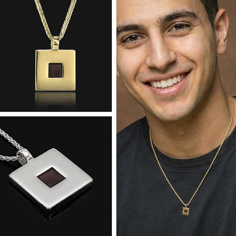 שרשרת תנך לגבר - עם צ'יפ שעליו חרוט התנ"ך השלם - ננו תכשיטים