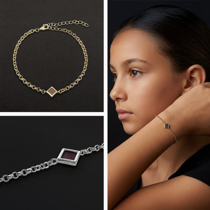 תכשיט לבת מצווה עם משמעות – צמיד עדין בעיצוב מעוין