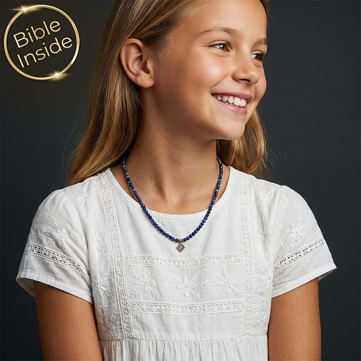 שרשראות לבת מצווה בעיצוב בוהו עם חרוזים כתכשיט לילדת בת מצווה